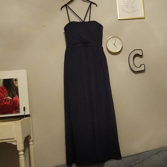 Navy blue Alfred Angelo size 4 bridesmaid dress - Picture 5 of 6